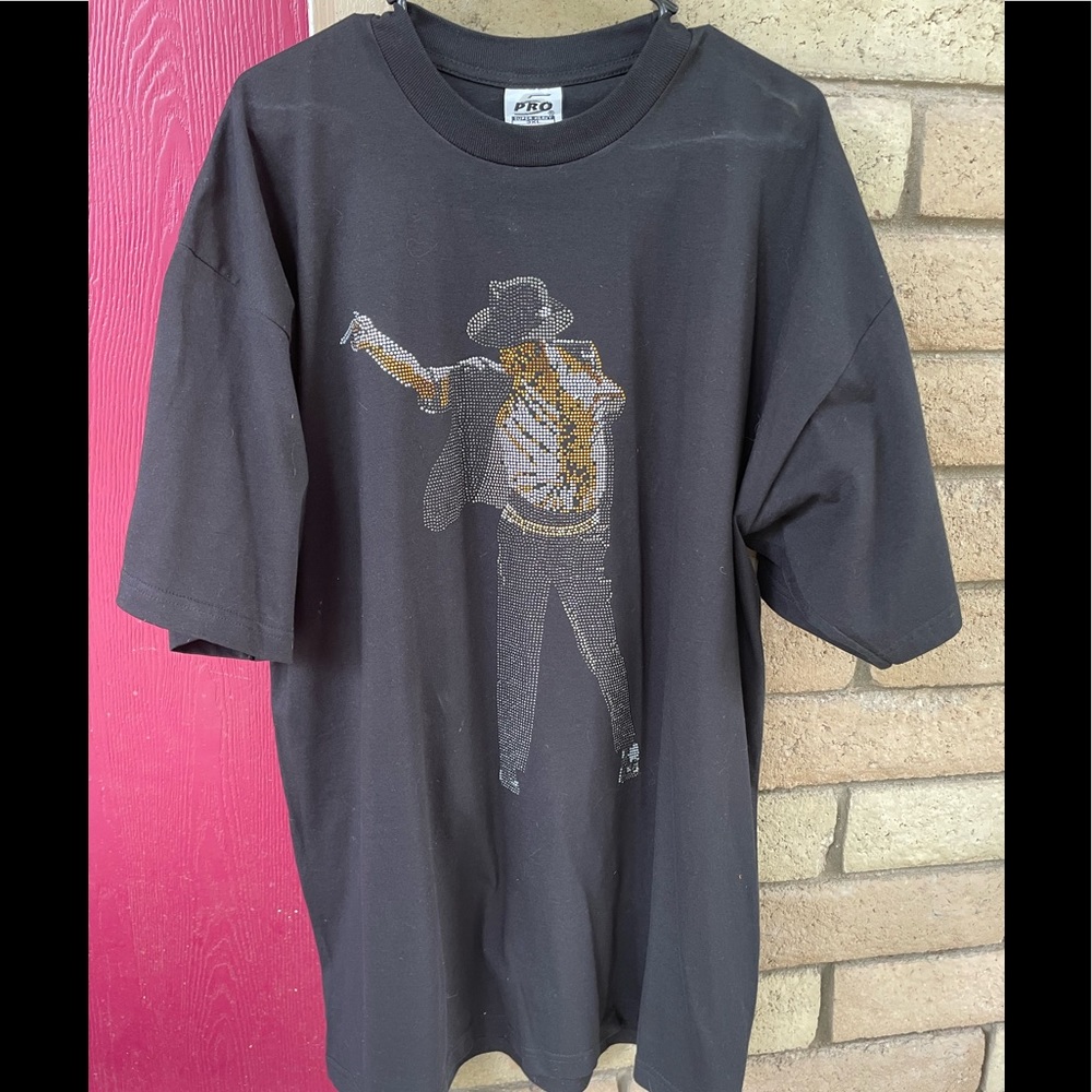 MICHAEL JACKSON BLING PROFILE TSHIRT